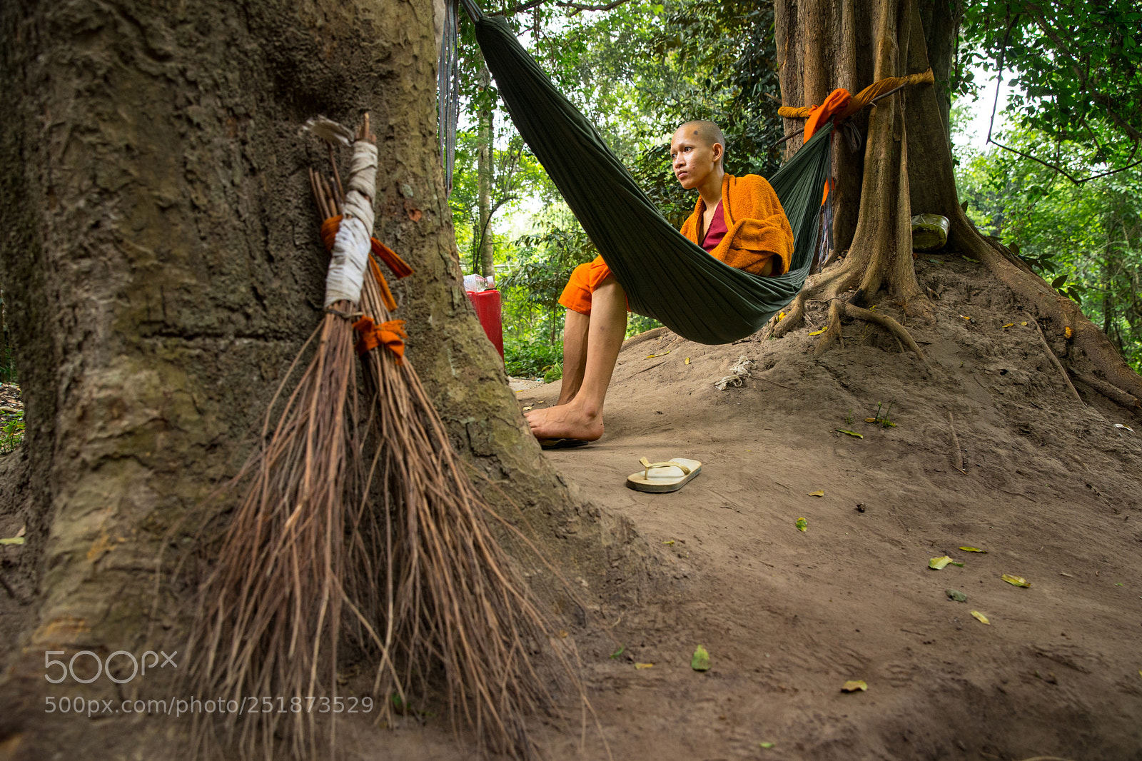 Sony a7 II sample photo. Cambodia monk photography