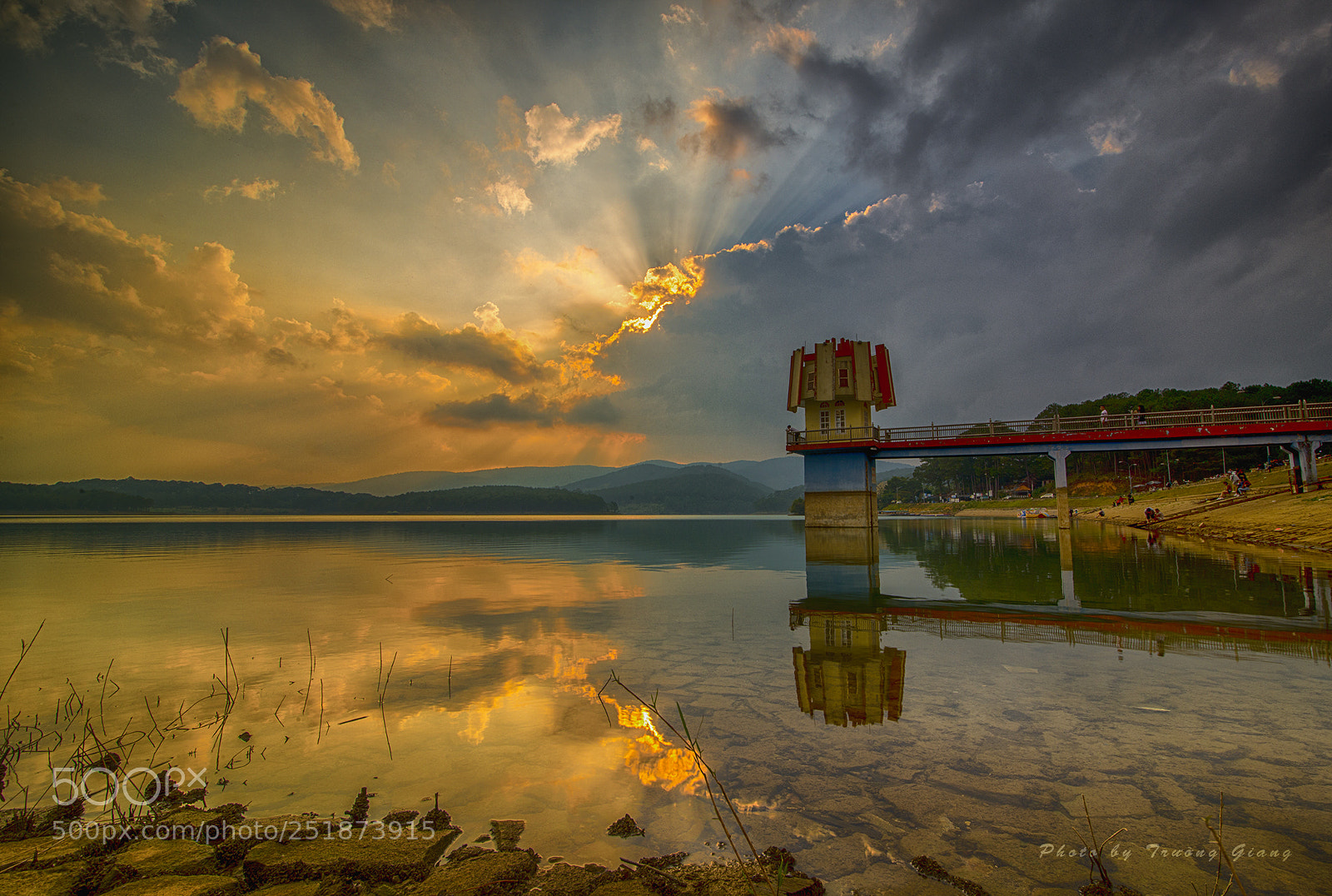 Nikon D800E sample photo. Sunset at tuyen lam photography
