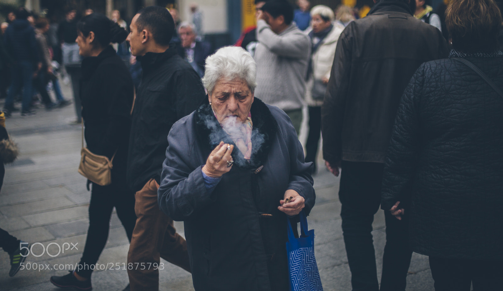 Canon EOS 5D Mark II sample photo. Smoker photography