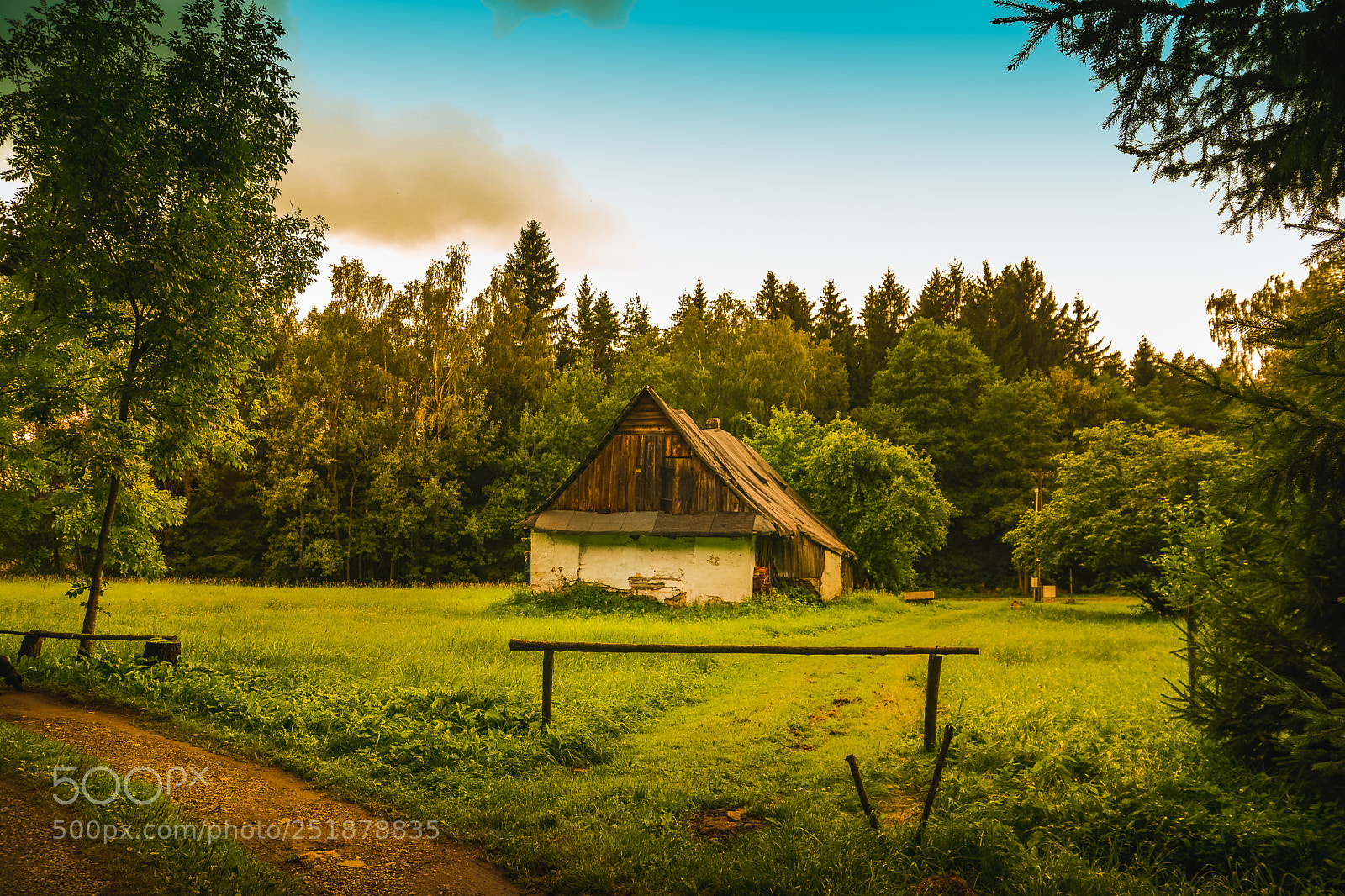 Nikon D7100 sample photo. Lonely house middle in photography