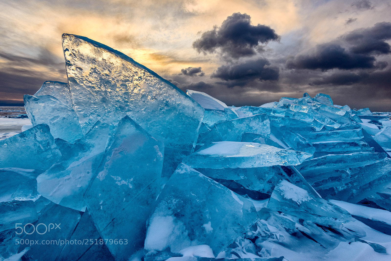 Nikon D800 sample photo. Biakal ice on sunrise photography