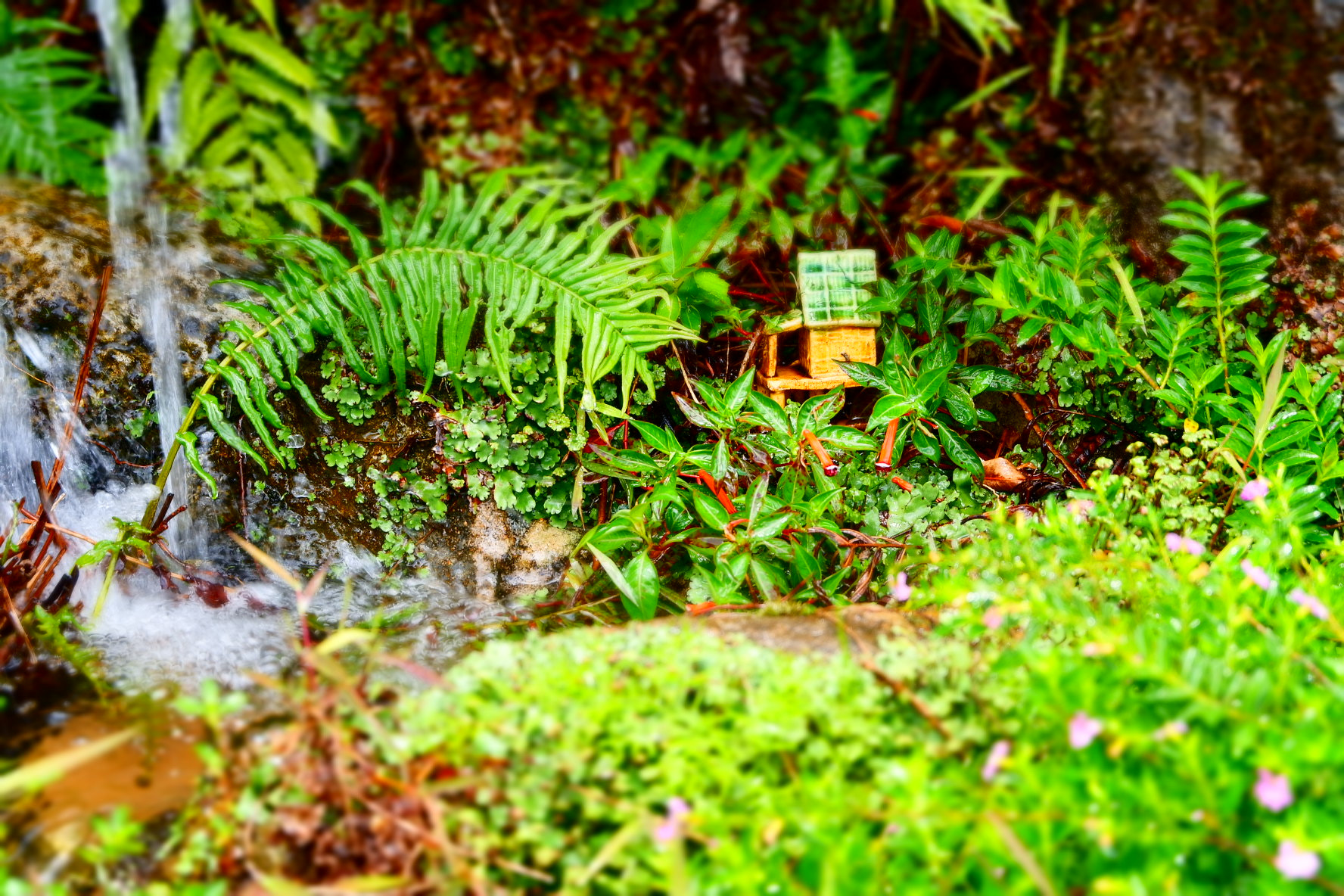 Fujifilm X-A10 sample photo. A house by waterfall photography