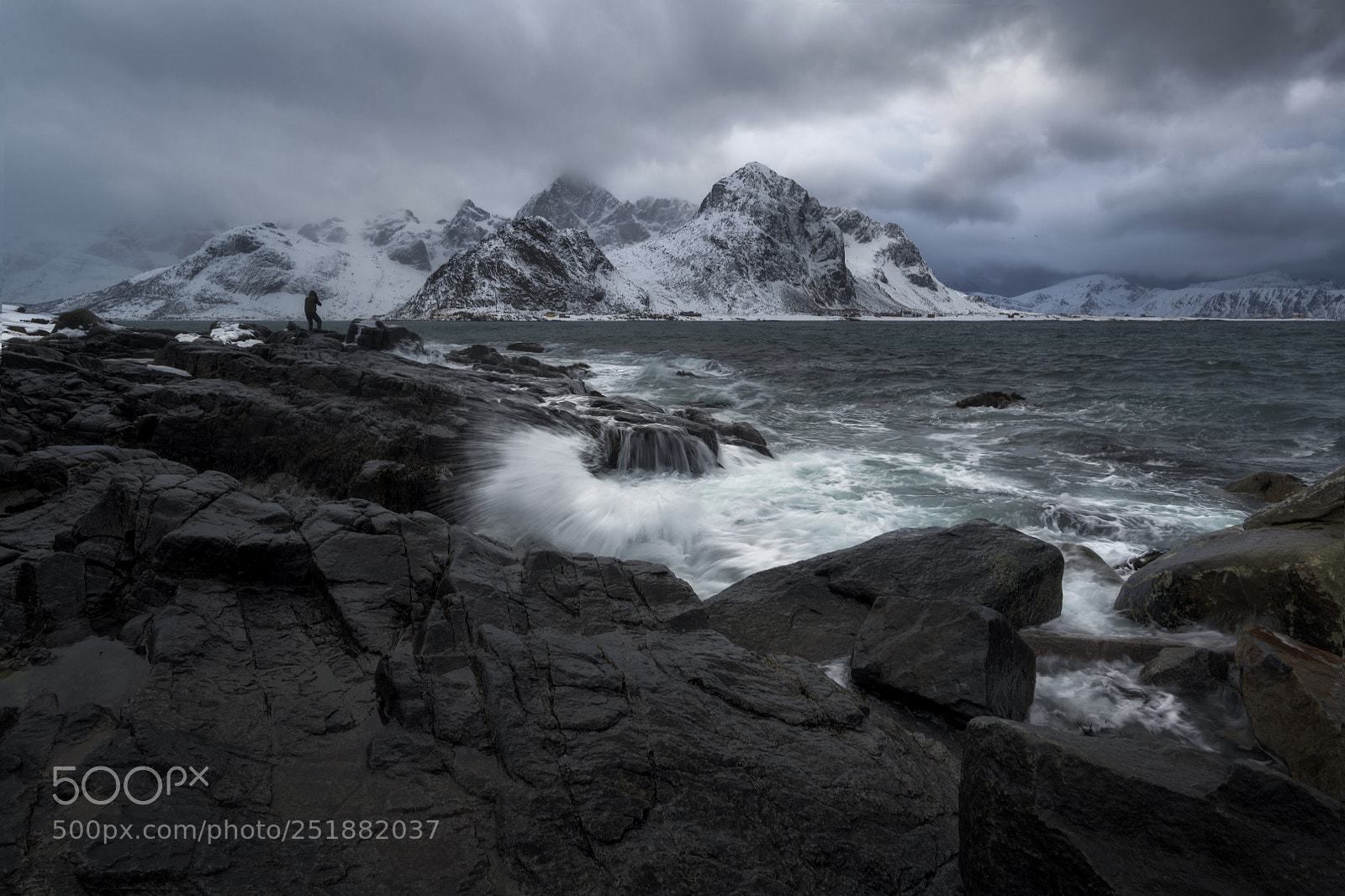 Nikon D850 sample photo. Lofoten in dark mood photography