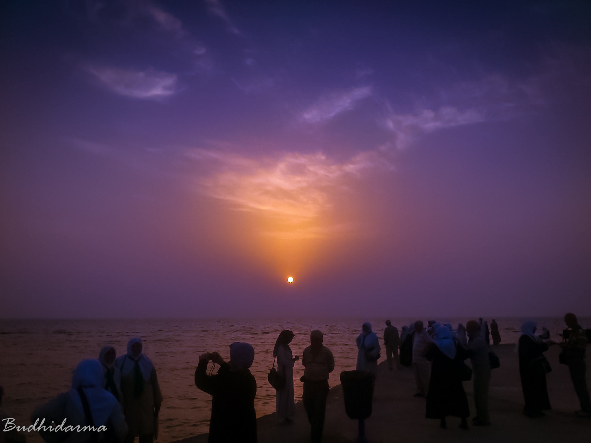 Sony Ericsson Xperia ray sample photo. The colors of twilight and sunset in red sea photography