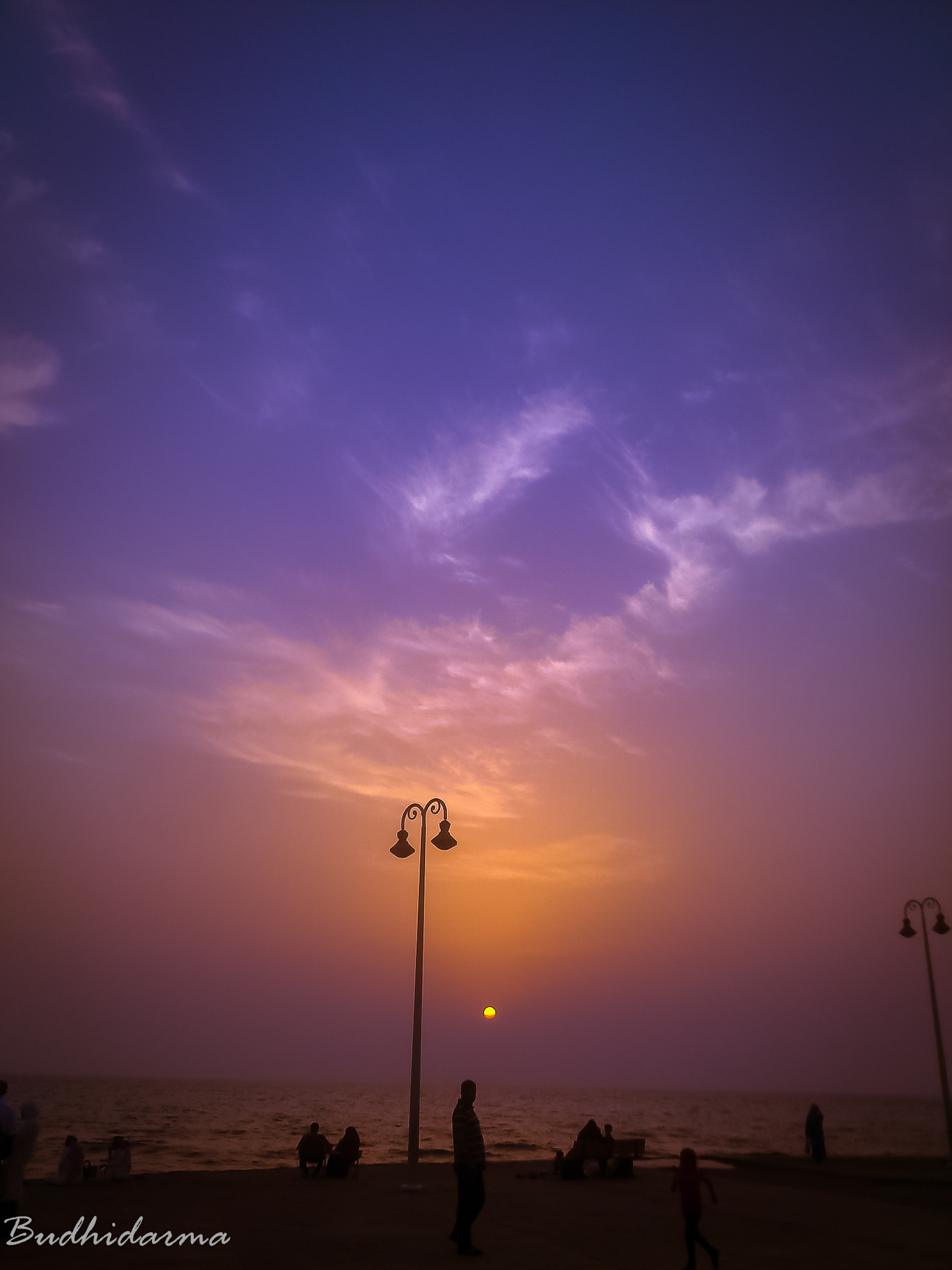 Sony Ericsson Xperia ray sample photo. The colors of twilight and sunset in red sea photography