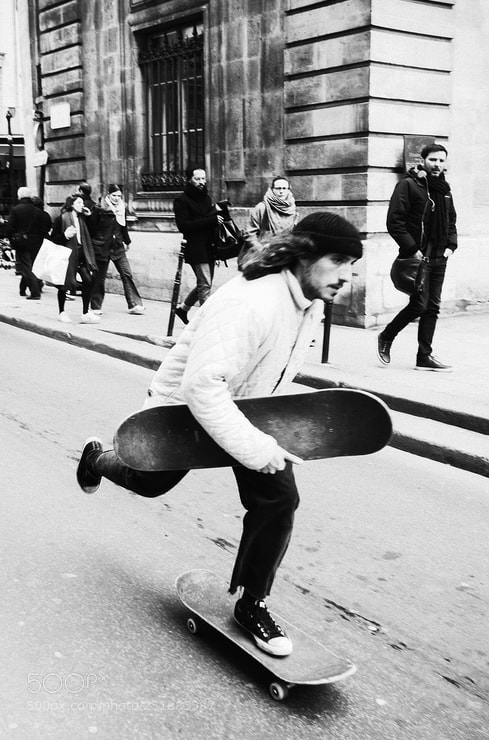 Fujifilm X-Pro1 sample photo. Le roi du skateboard photography