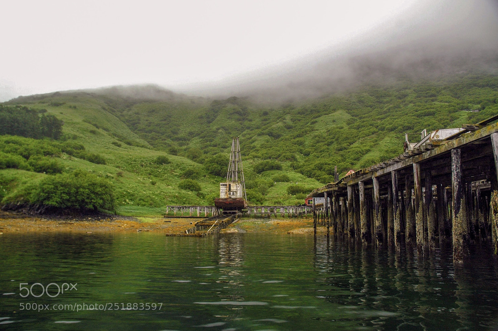 Nikon D70s sample photo. Abandoned fish-camp in kodiak photography