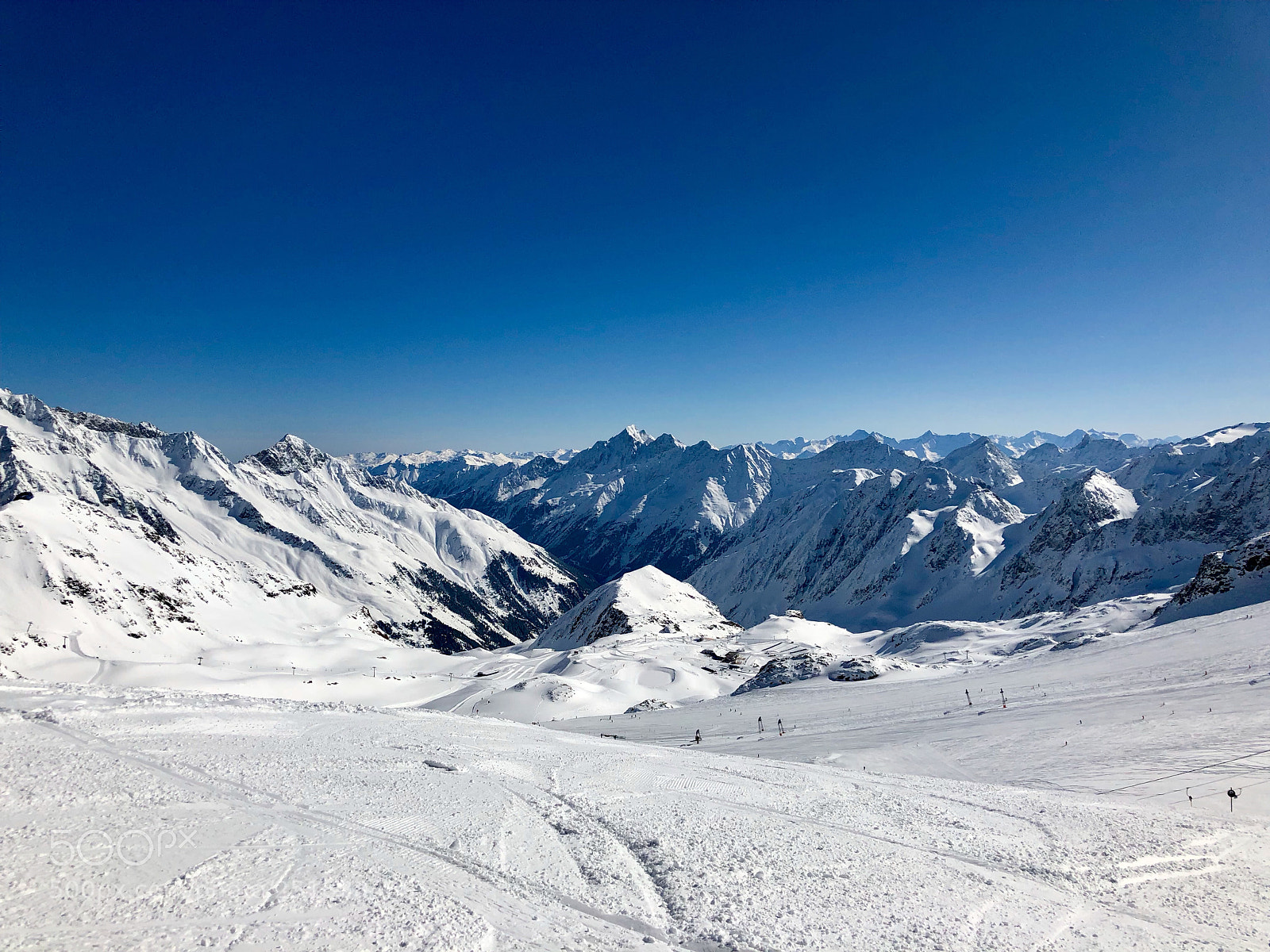 Apple iPhone 8 sample photo. Skiing in the stubai photography