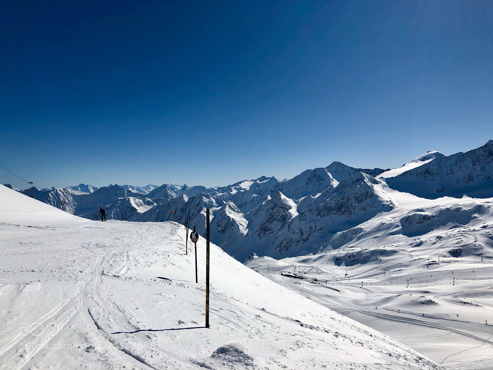 Apple iPhone 8 sample photo. Skiing in the stubai photography