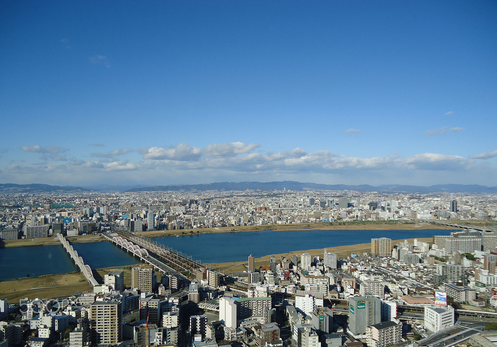 Sony Cyber-shot DSC-W530 sample photo. Osaka skyline photography