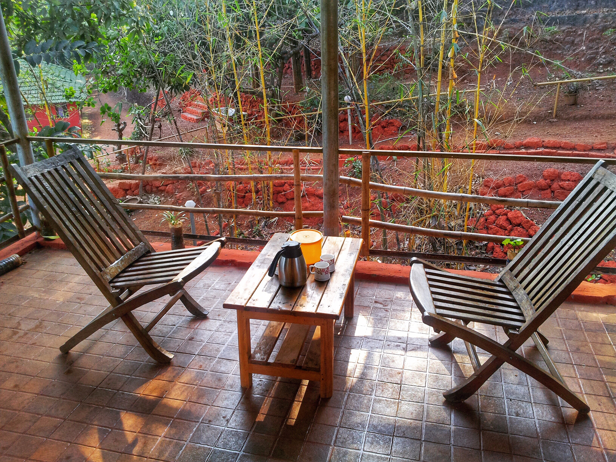 Samsung Galaxy Note sample photo. Evening tea on wooden deck of a cottage photography