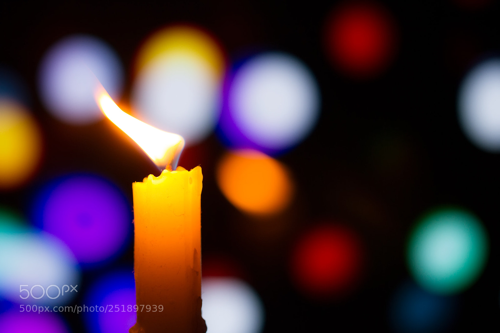 Canon EOS 7D sample photo. Candle at night light. photography