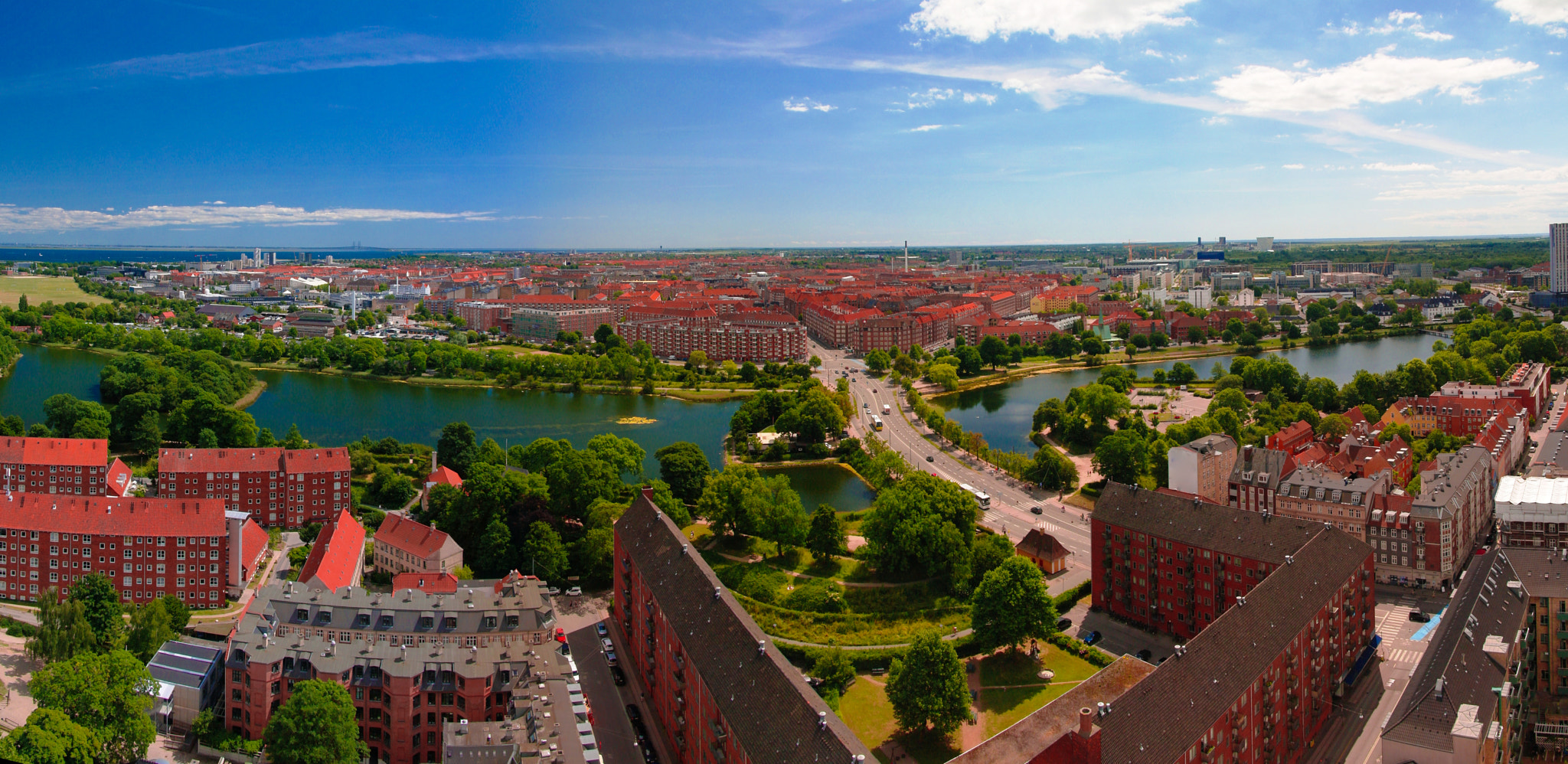 Samsung NX11 sample photo. Panoramic aerial cityscape of copenhagen city, denmark photography