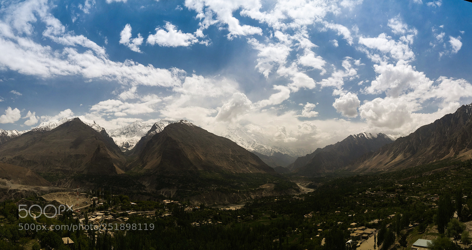 Samsung NX30 sample photo. Panorama of karimabad and photography