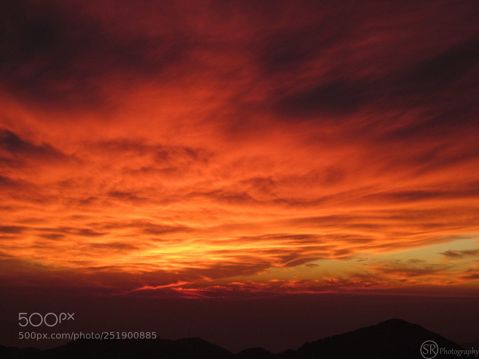 Canon PowerShot SX150 IS sample photo. Fiery sunset photography