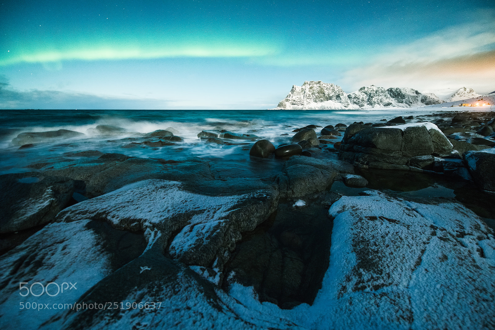 Nikon D850 sample photo. Early night auroras photography