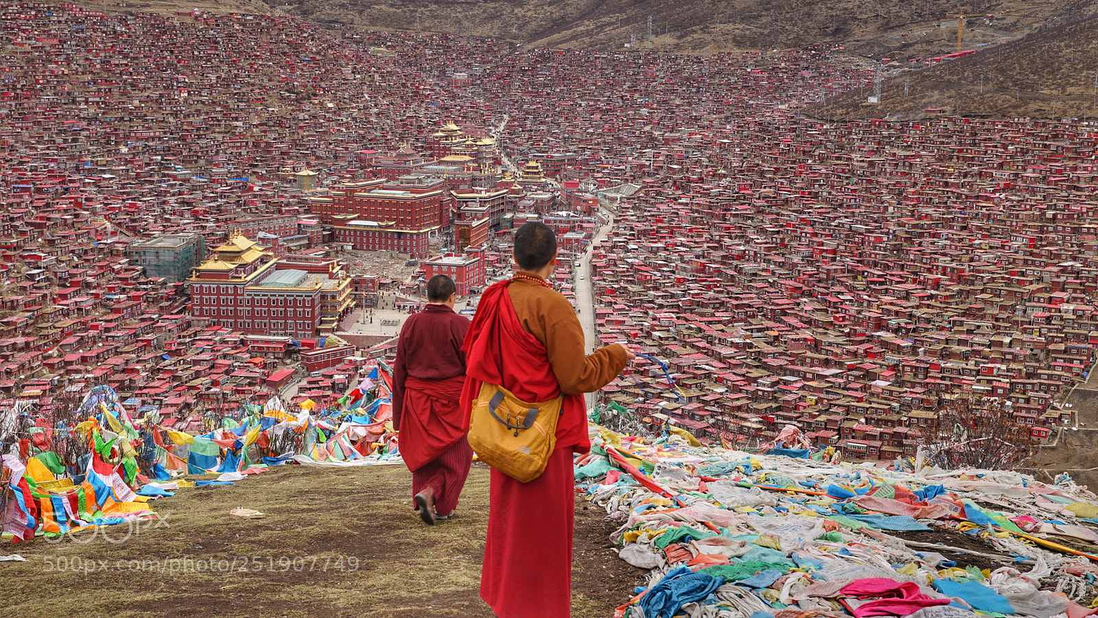 Sony a7R II sample photo. Larung gar buddhist academy photography