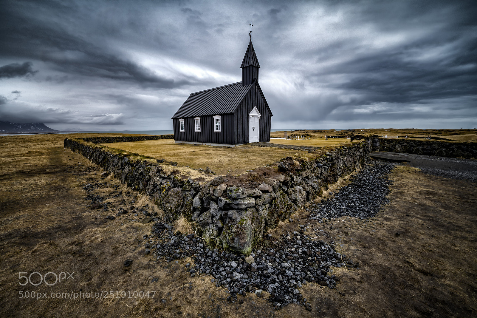 Sony a7R II sample photo. Black church of buoakirkja photography