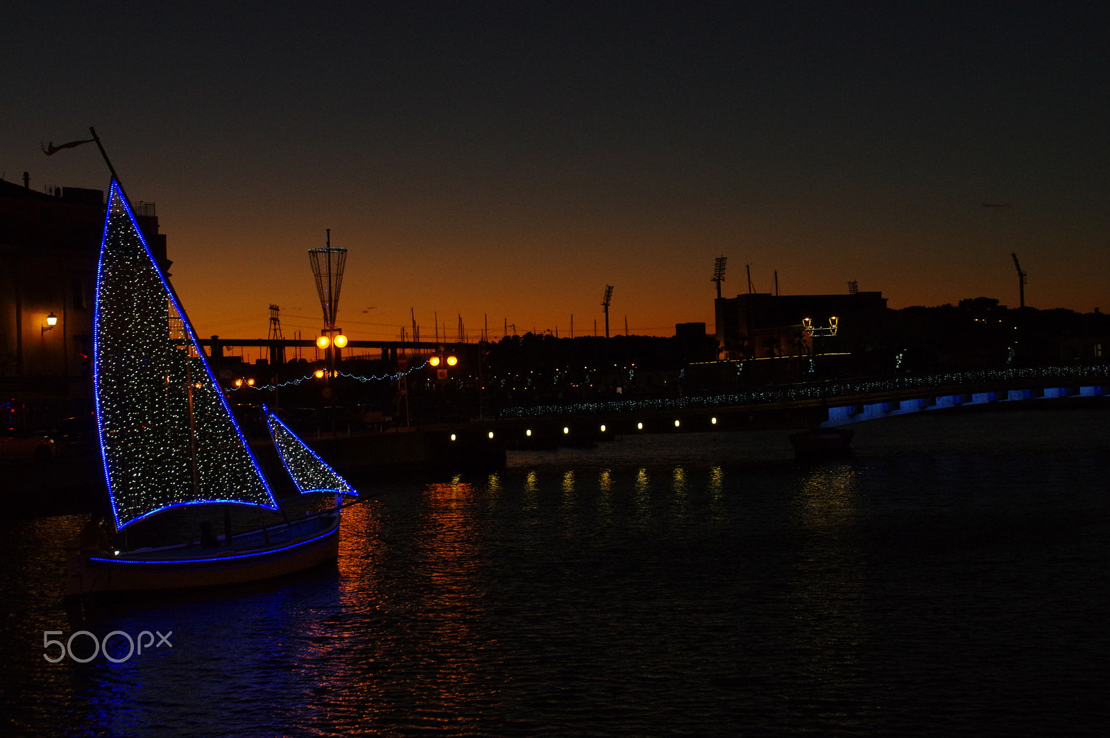 Pentax K-3 II sample photo. Voilier de nuit photography