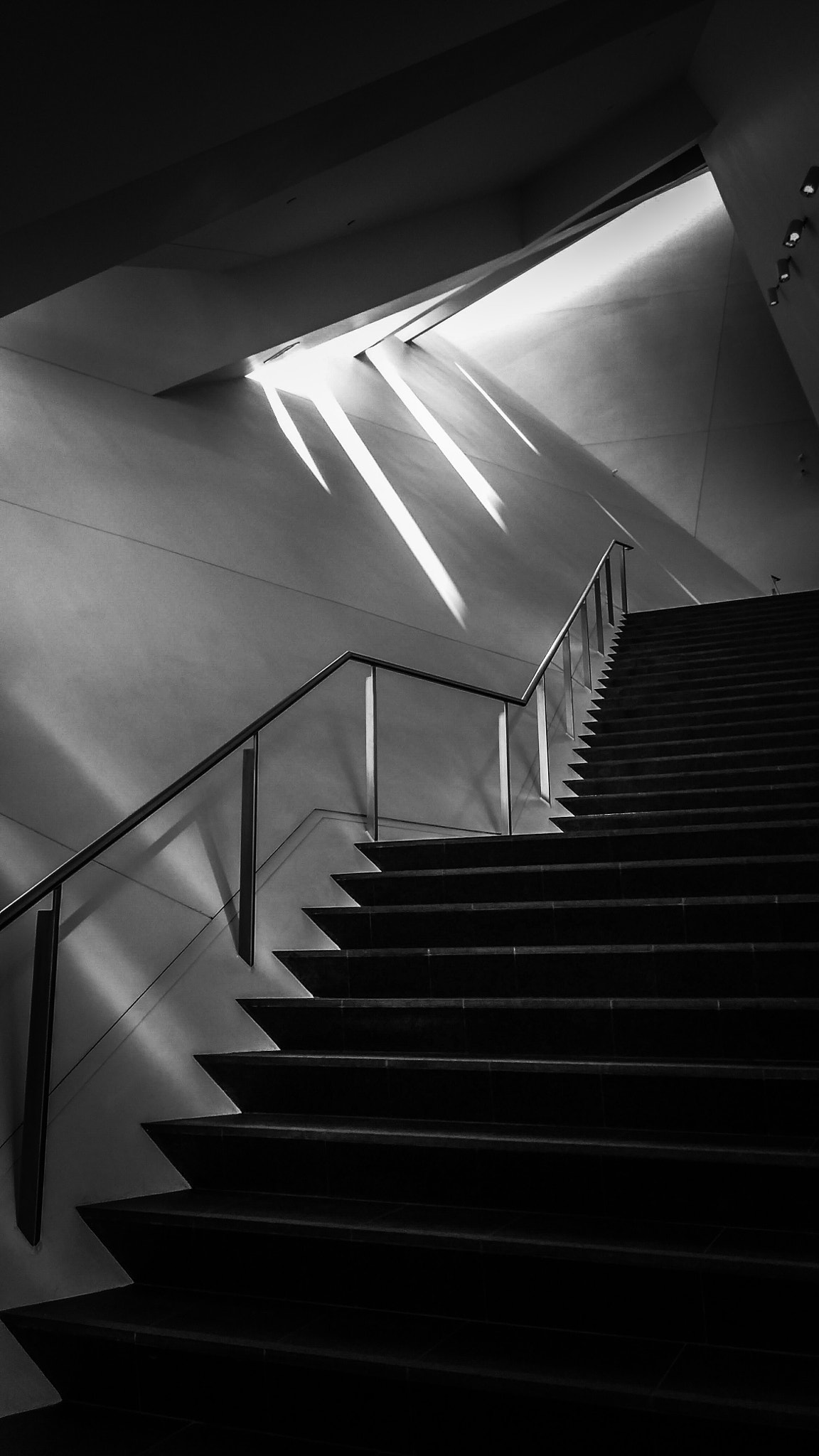 LG Q6 sample photo. Stairs to the light photography