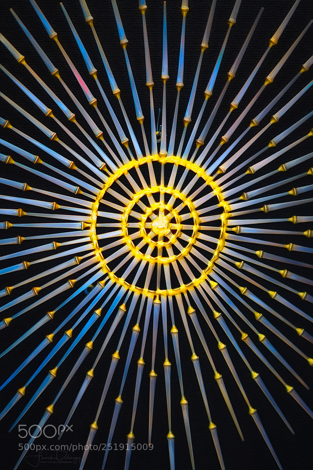 Sony a7R III sample photo. Metal nail sculpture by photography