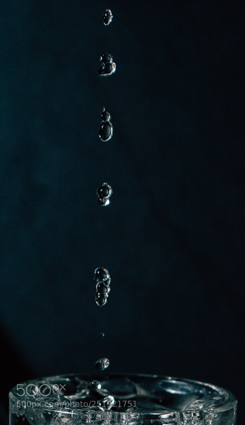 Nikon D3000 sample photo. Drops photography