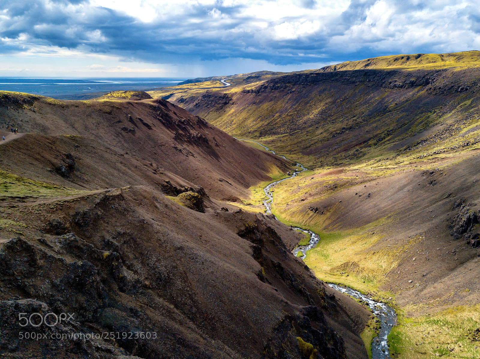 DJI FC220 sample photo. Icelandic canyon photography