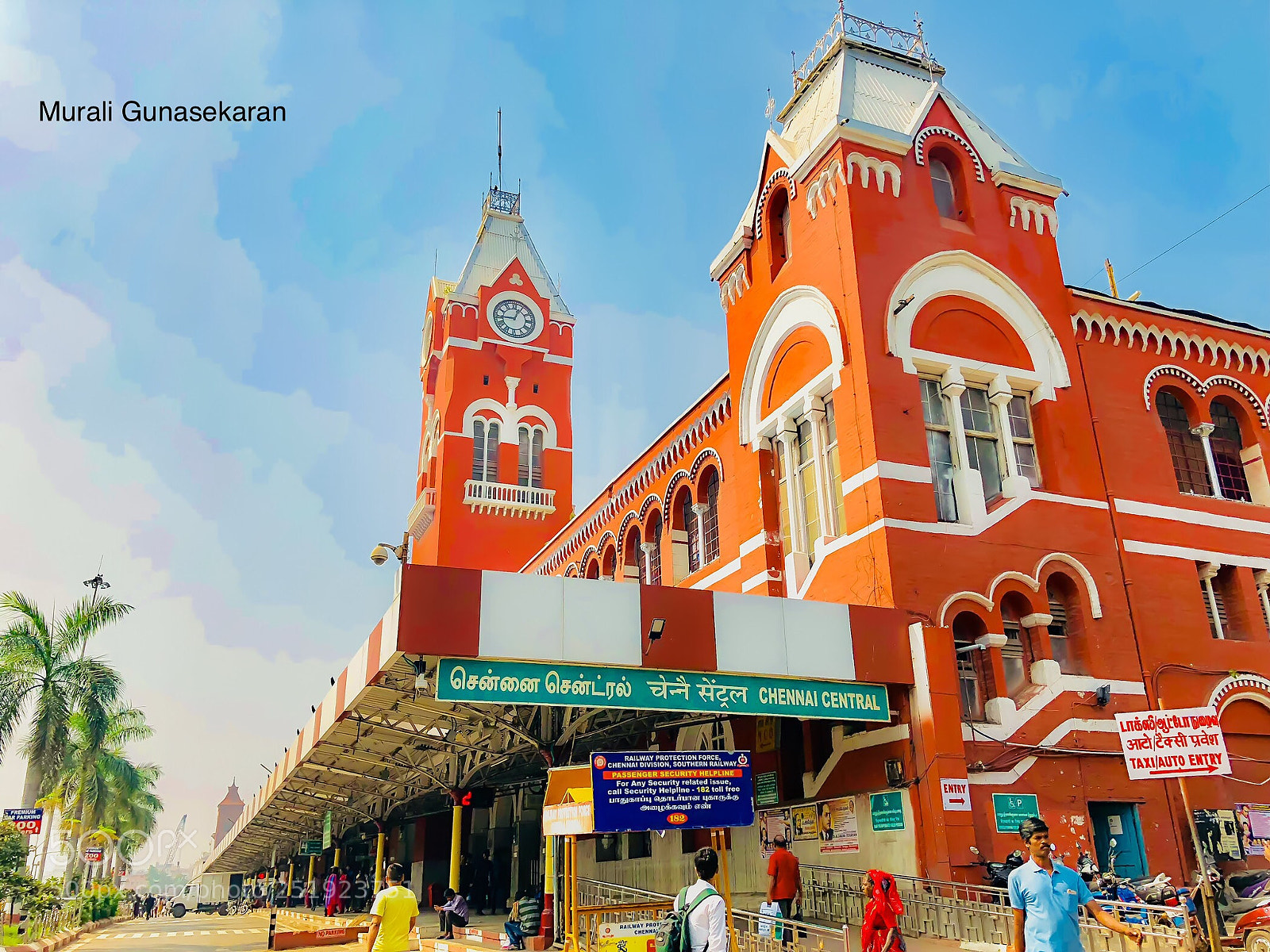 Apple iPhone 8 Plus sample photo. Chennai central railway station  photography