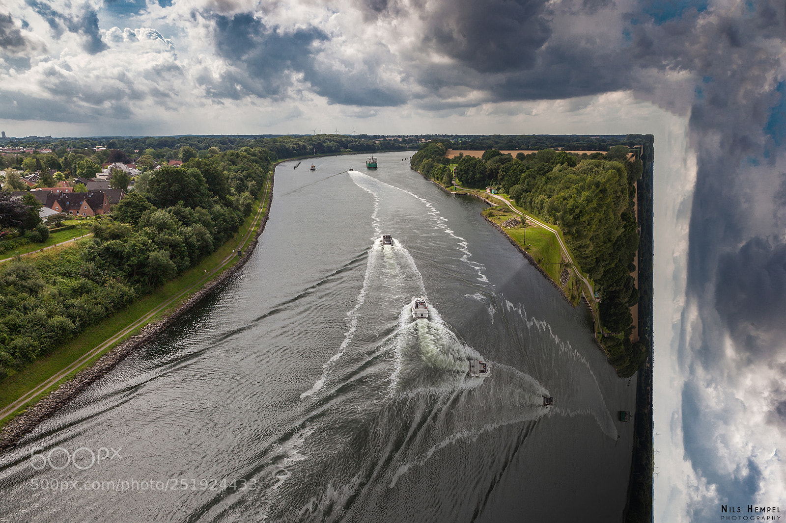 Canon EOS 5D Mark II sample photo. Kiel-canal at levensau, germany photography