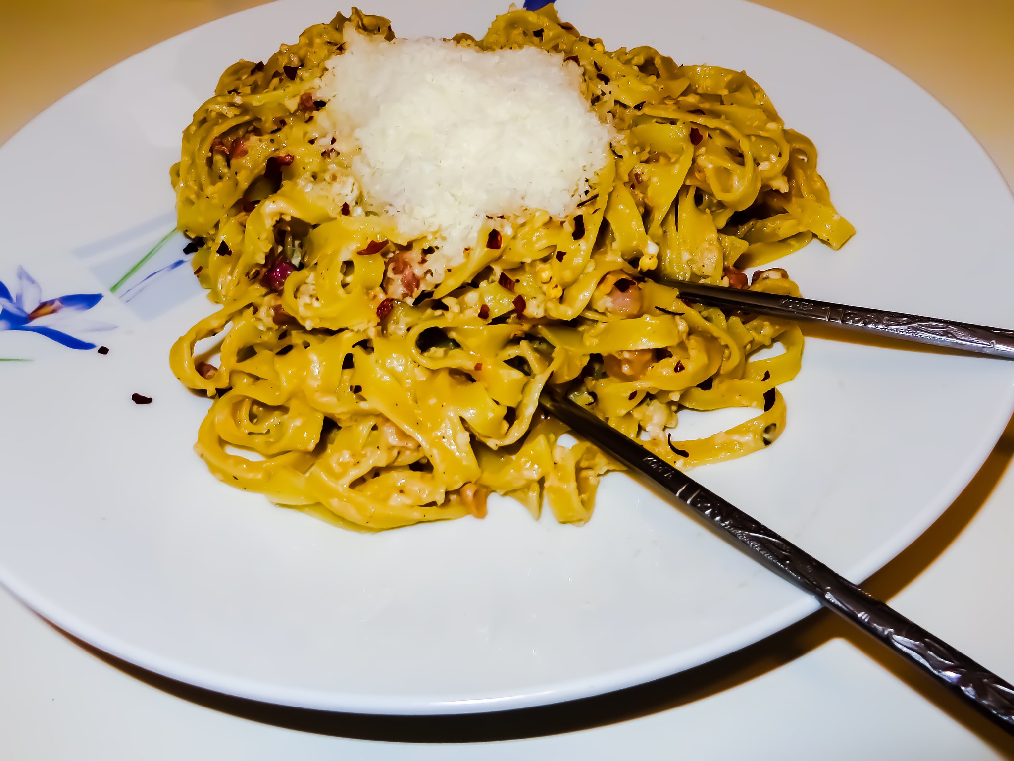 Canon PowerShot SX280 HS sample photo. Pasta carbonara  photography