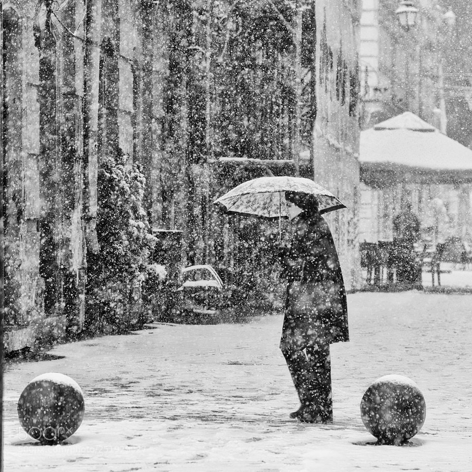 Nikon D800E sample photo. Snow in the city photography
