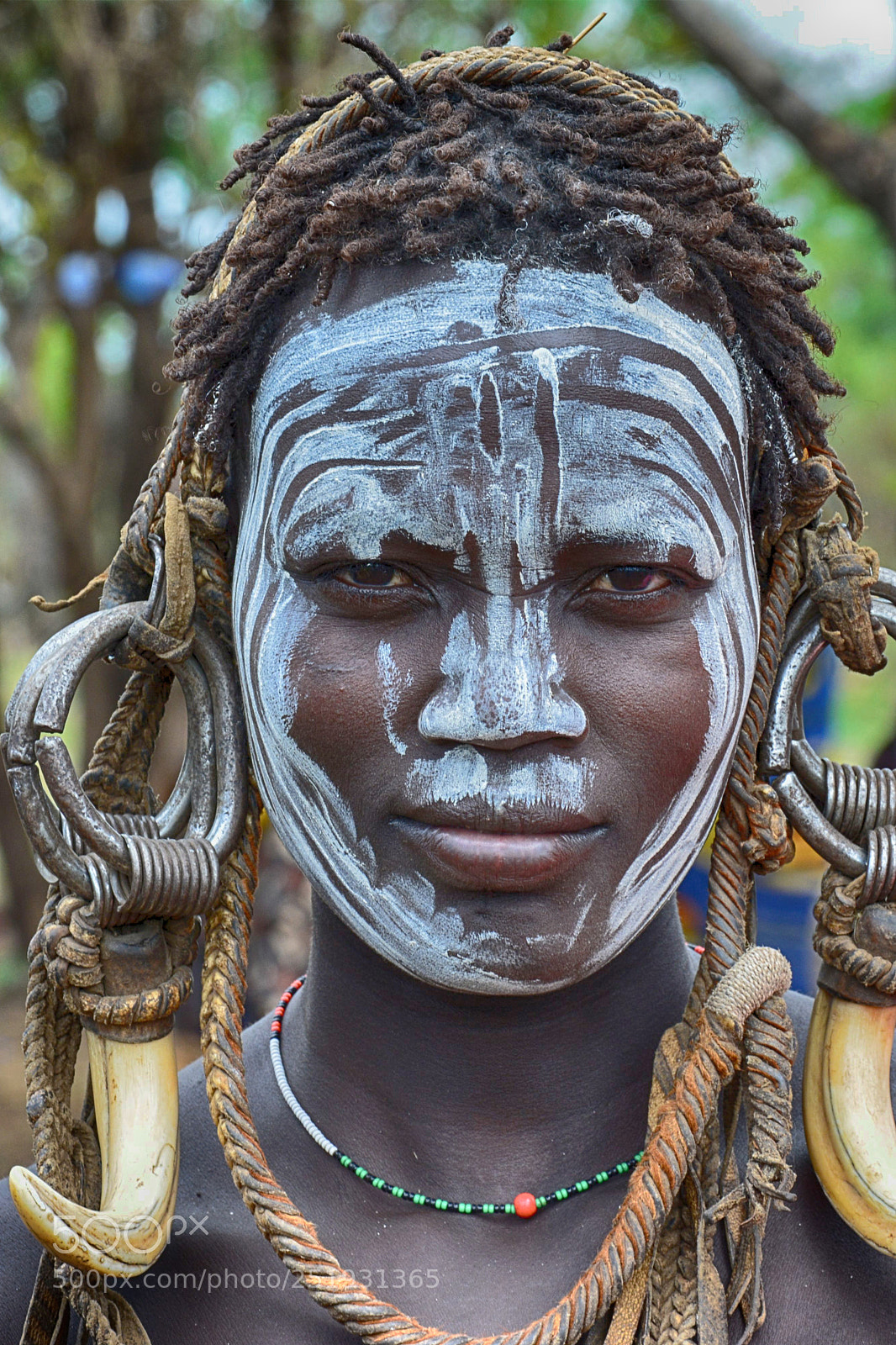 Nikon D5200 sample photo. Portrait of mursi tribe photography