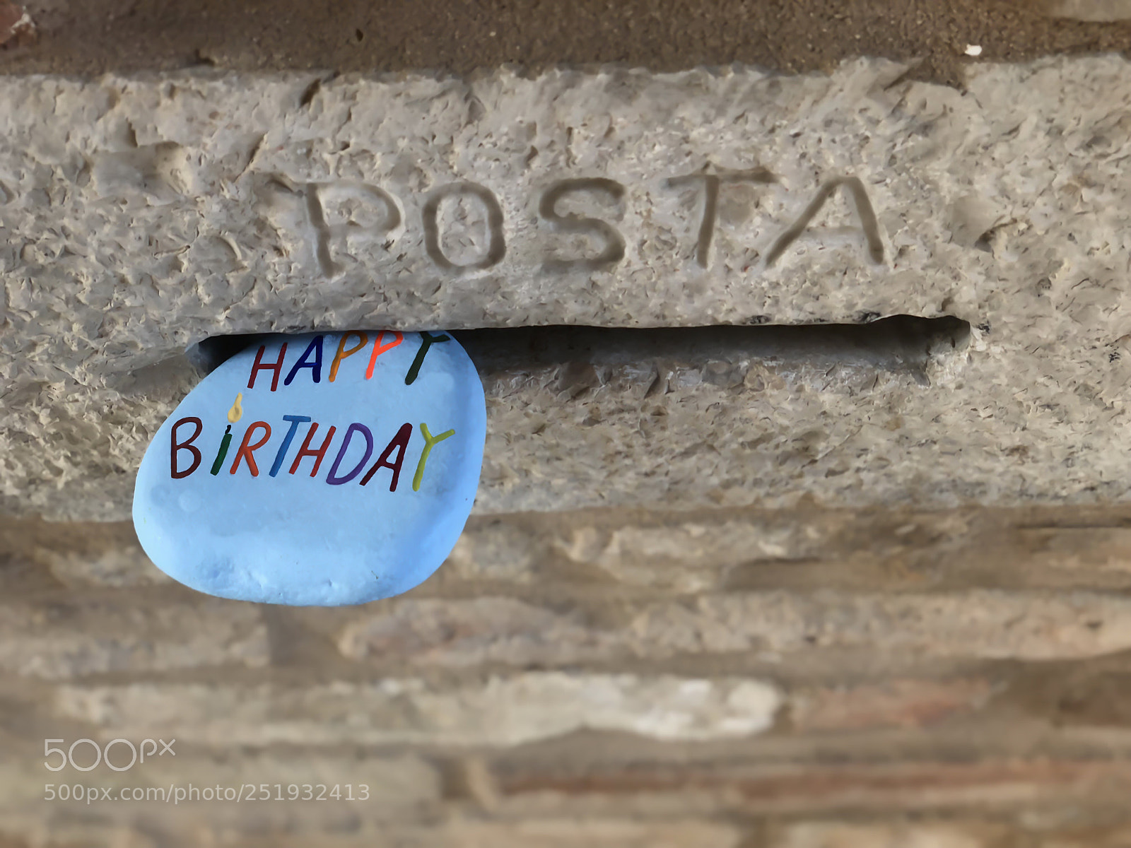 Apple iPhone X sample photo. Happy birthday stone in photography