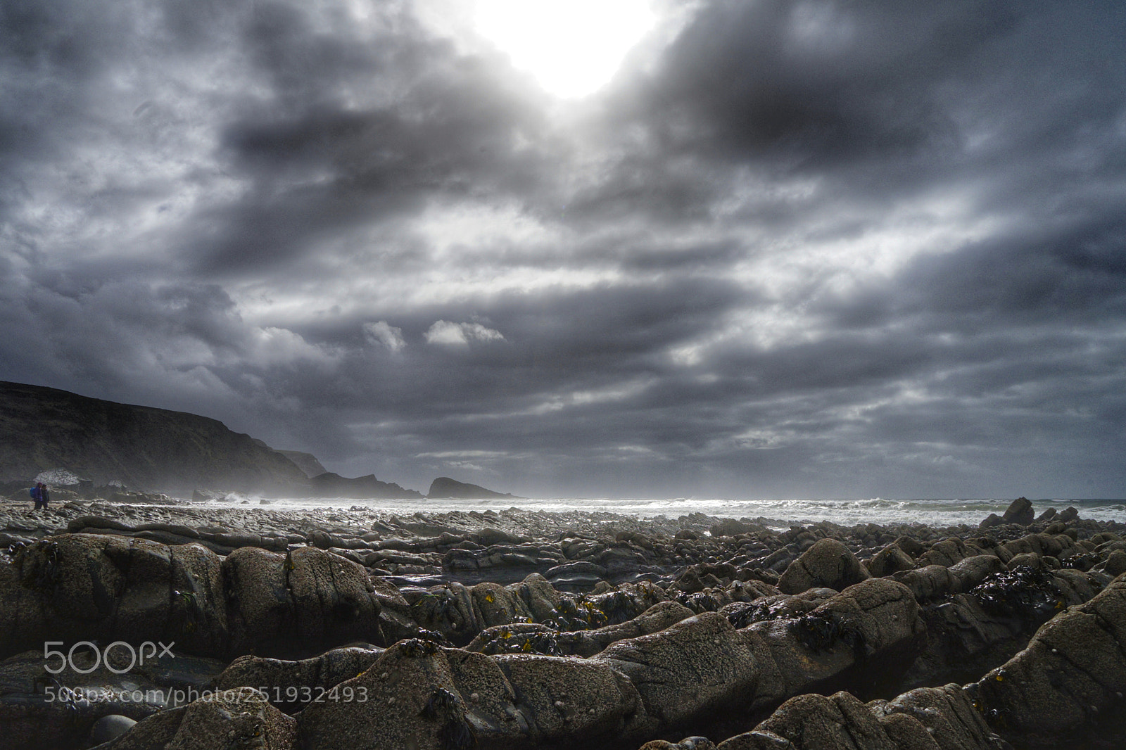 Sony a7 sample photo. Stormy welcombe mouth beach photography