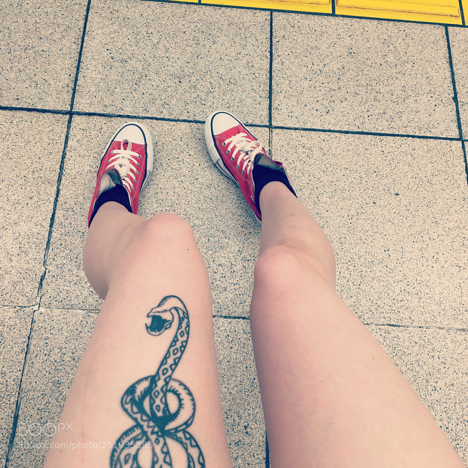 Apple iPhone 6s sample photo. Shoes at the subway photography