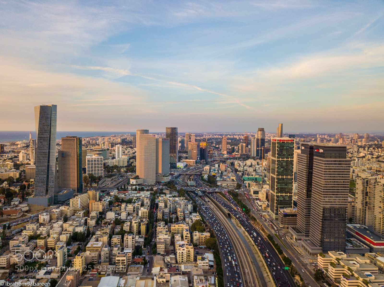 DJI FC220 sample photo. Top of ayalon street  photography