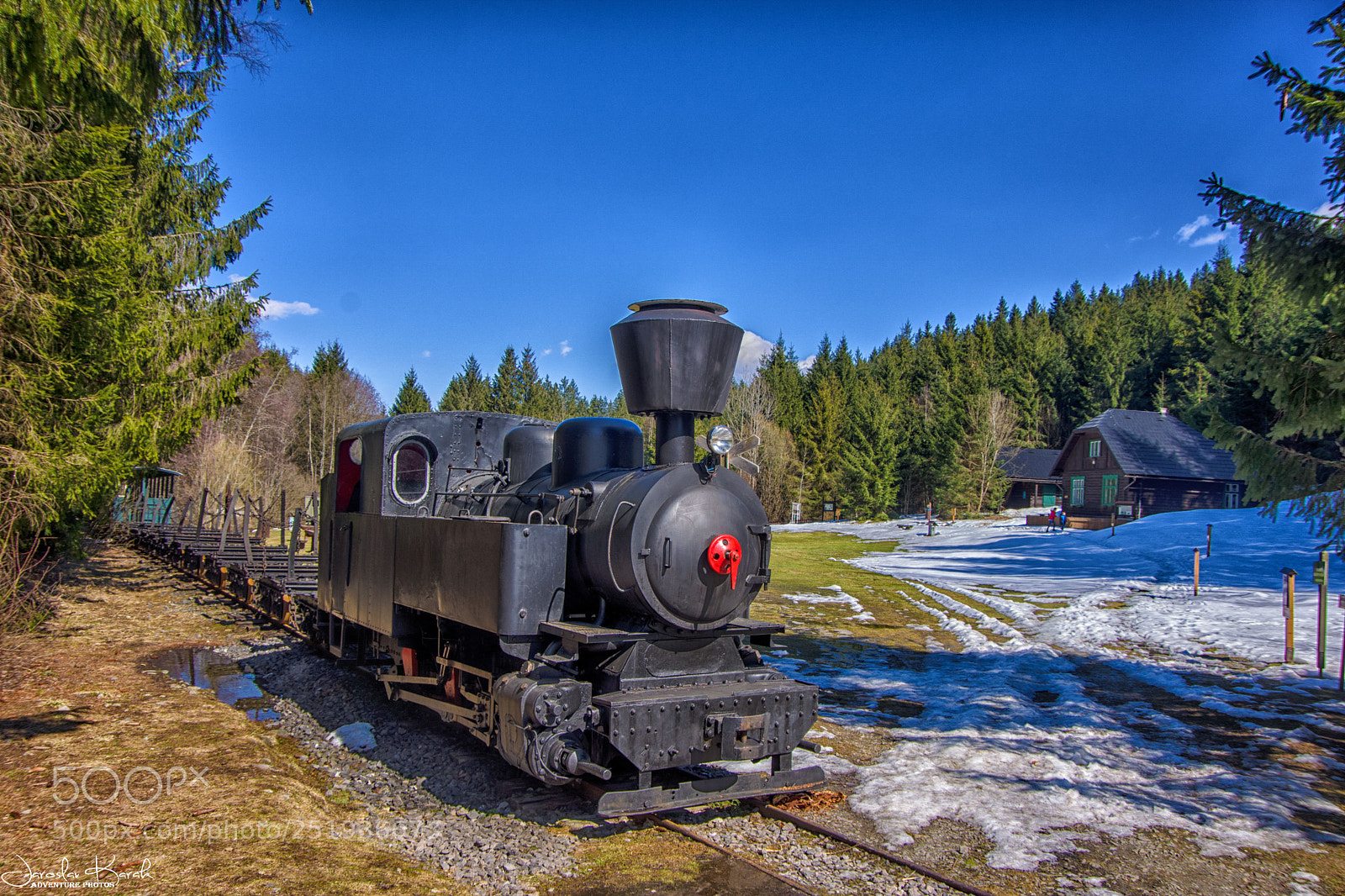 Pentax K-70 sample photo. Čiernohronská forest railway photography