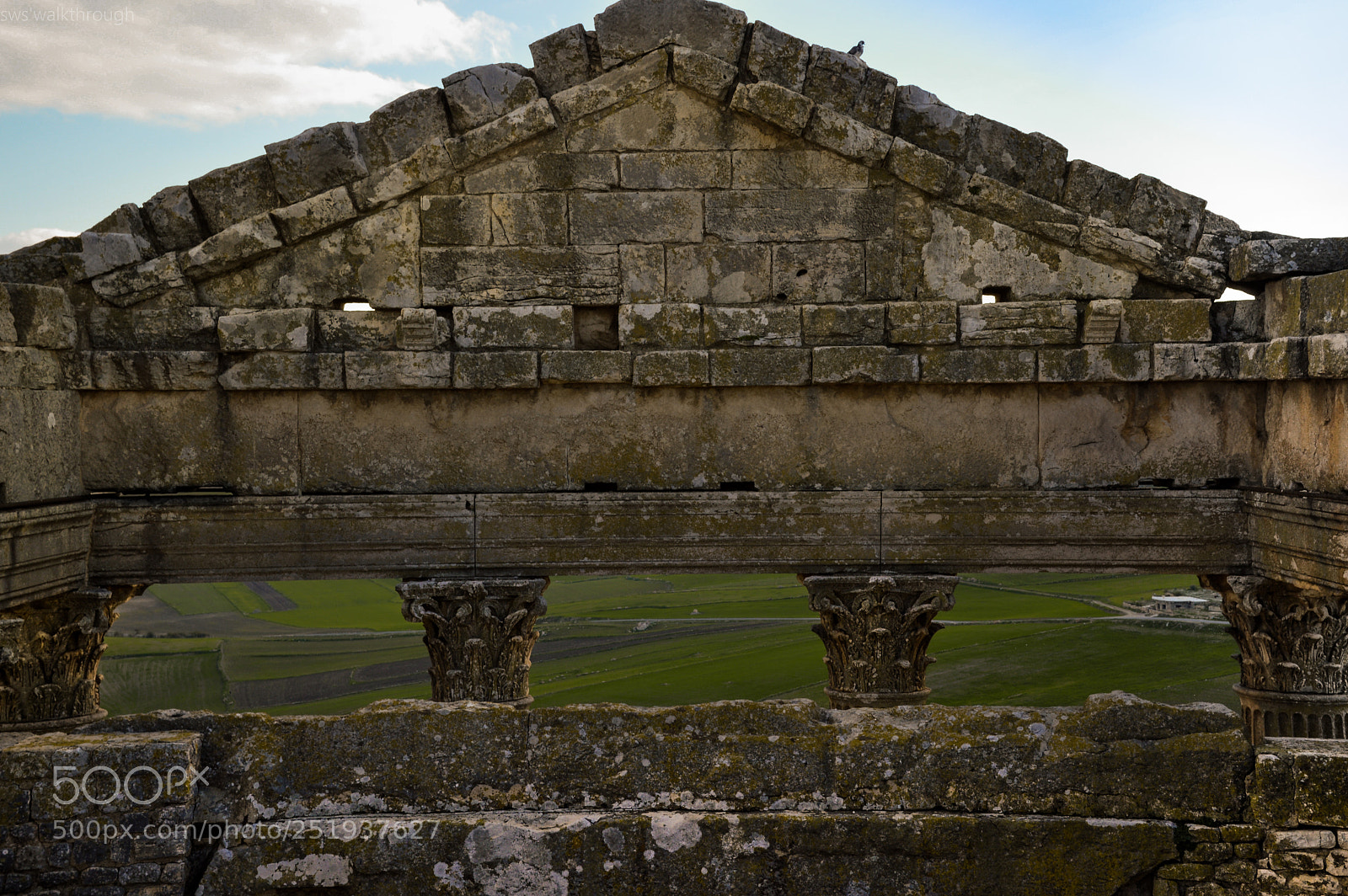 Nikon D3200 sample photo. Dougga seen from above photography