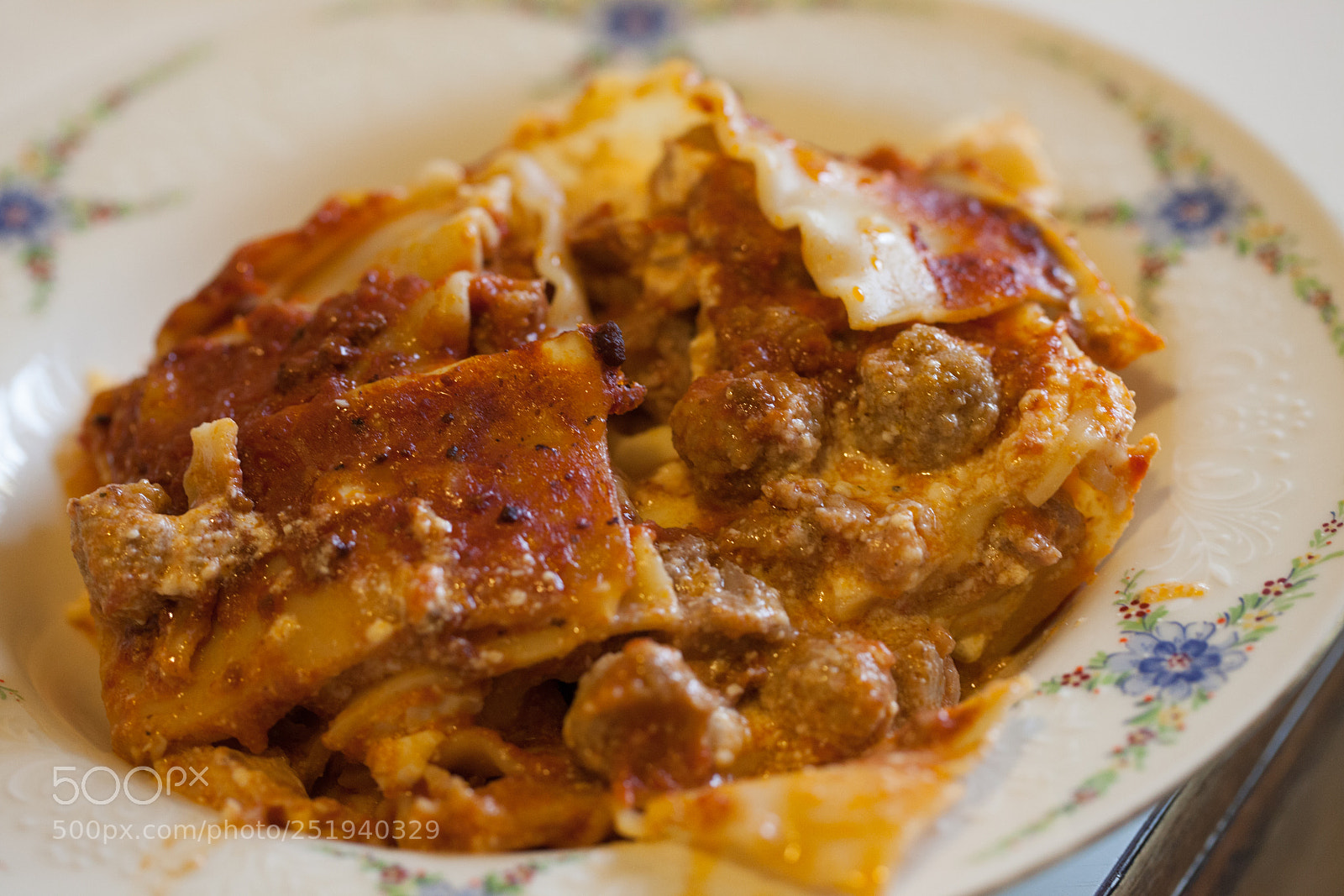 Canon EOS 5D Mark II sample photo. Lasgna, traditional dish photography