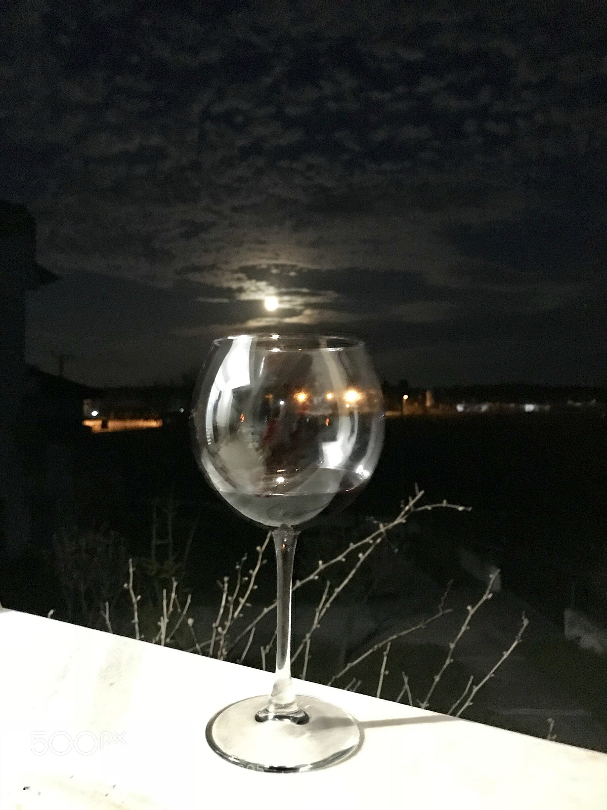 Apple iPhone 7 Plus sample photo. Wine , fullmoon and life photography