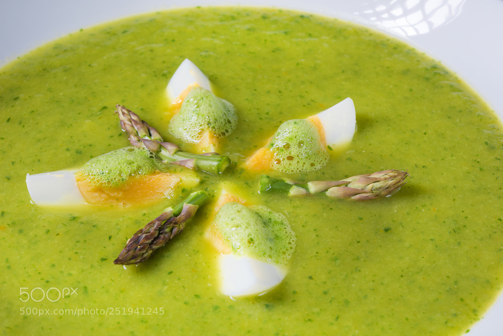 Nikon D810 sample photo. Green wild garlic soup photography