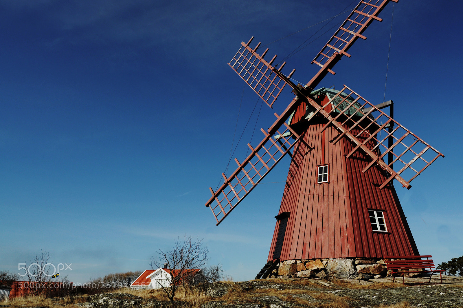 Nikon D5000 sample photo. Windmill on the hill photography