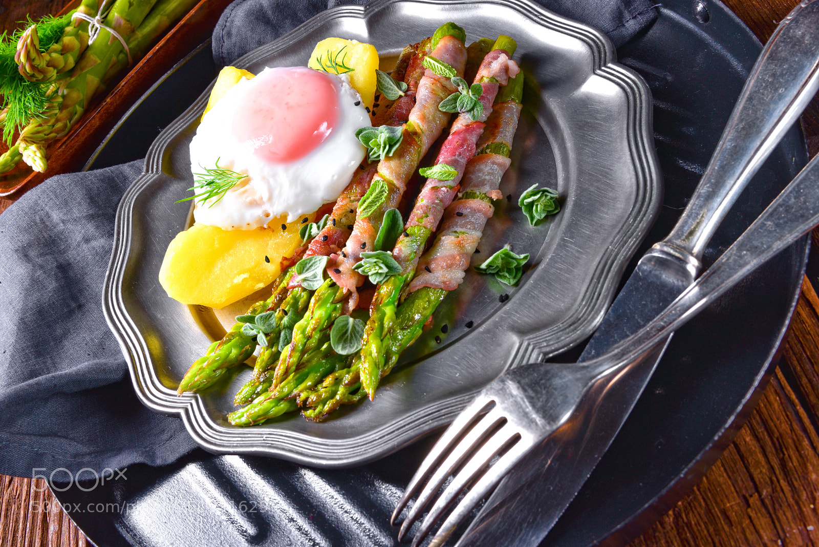 Nikon D810 sample photo. Green asparagus from the photography