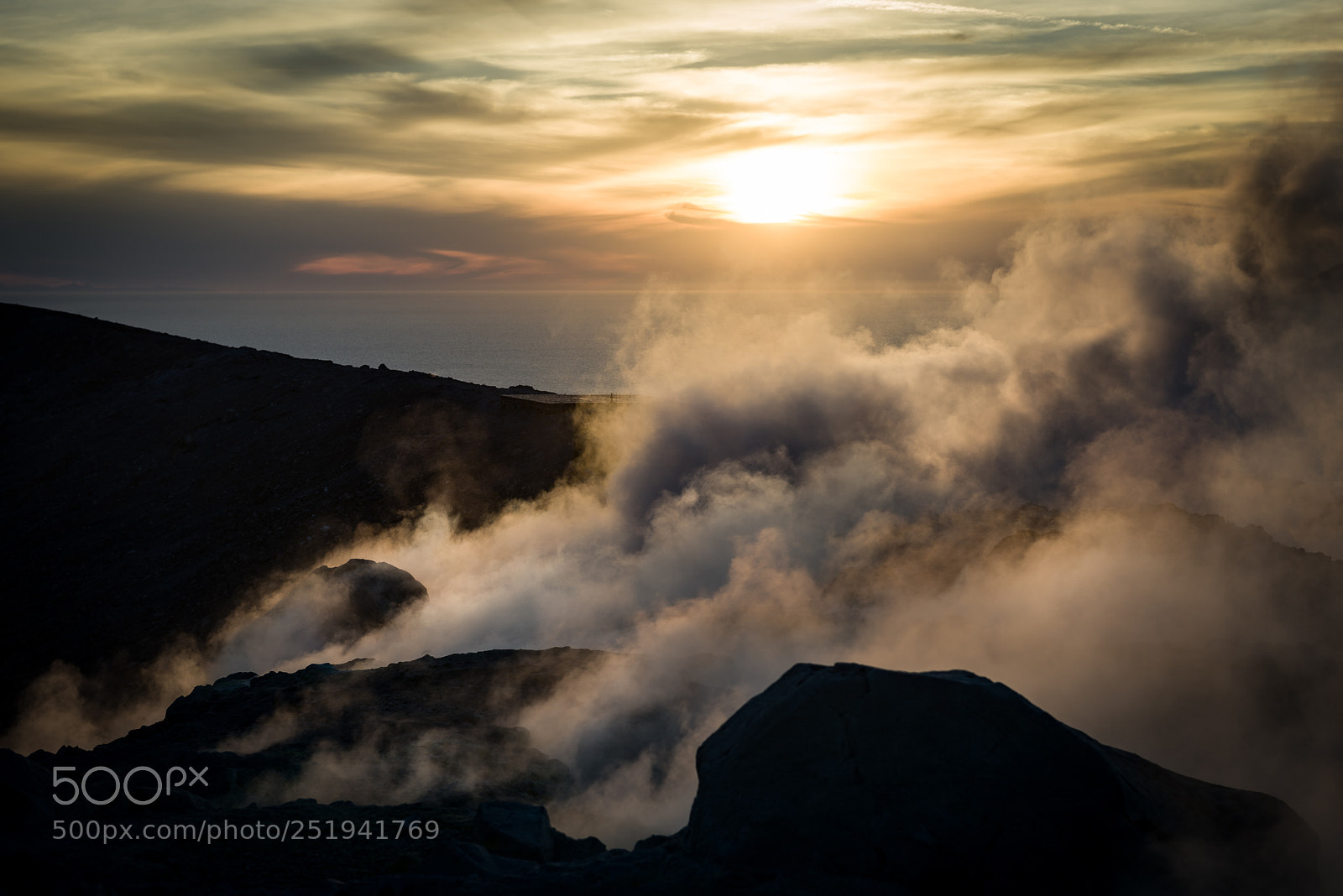Nikon D800 sample photo. Vulcano sunset photography