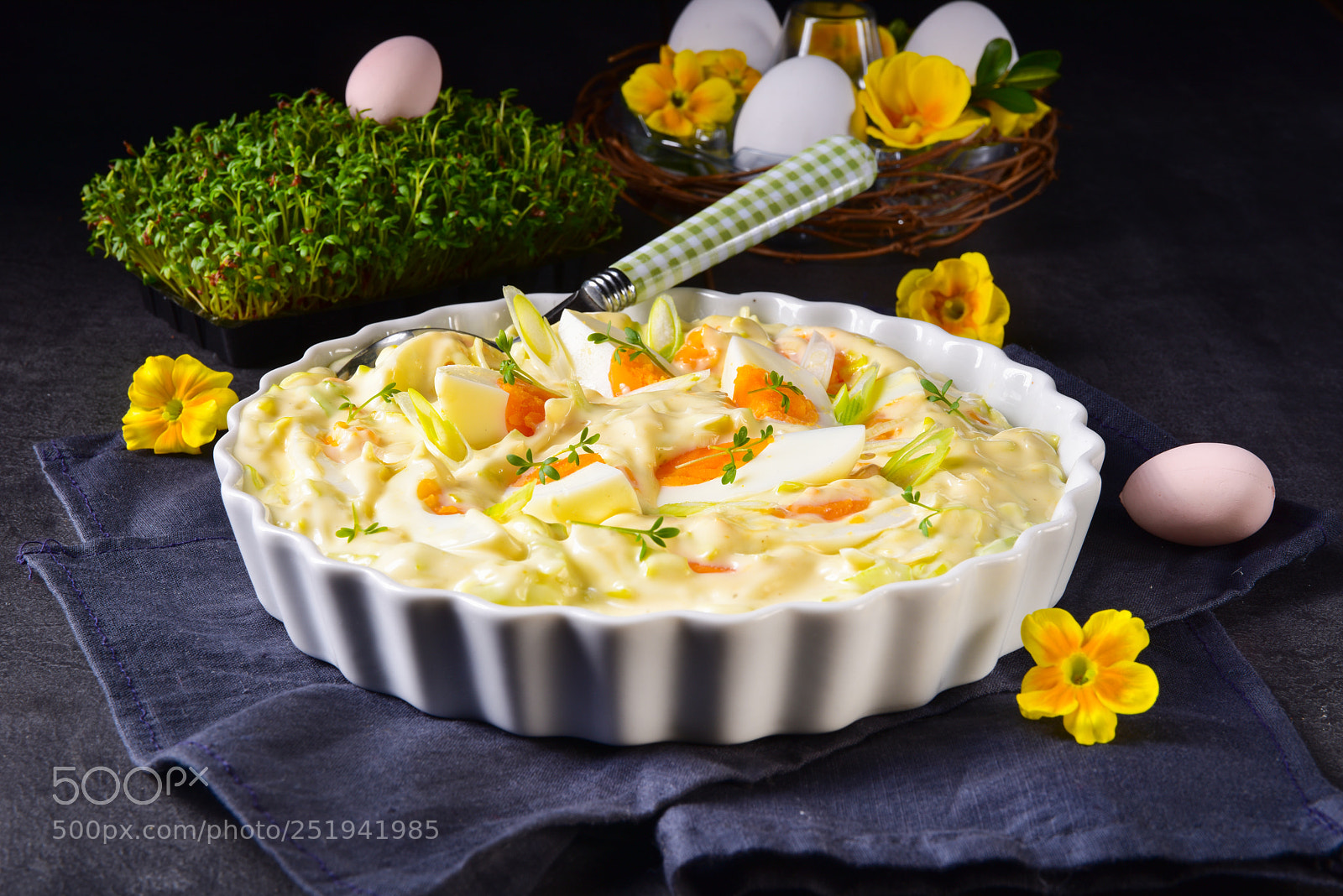 Nikon D810 sample photo. Spring egg salad with photography