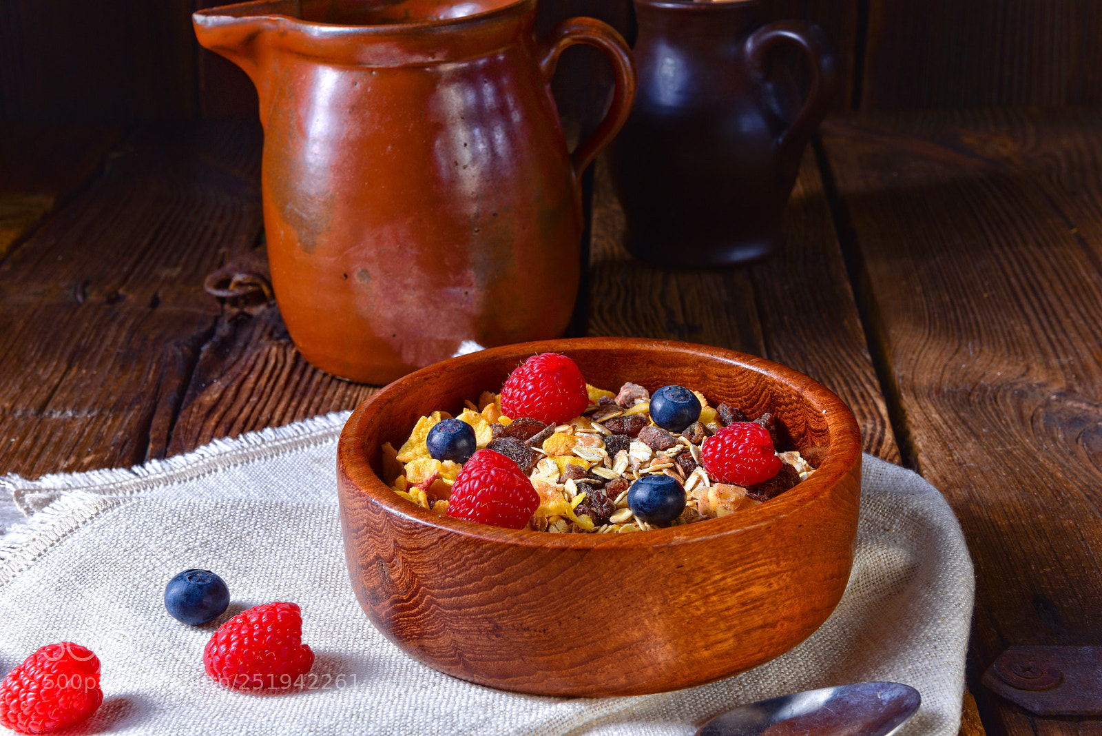 Nikon D810 sample photo. Rustic muesli breakfast with photography