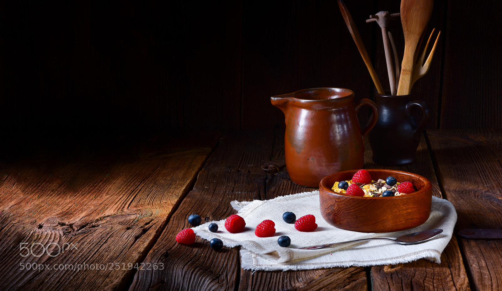 Nikon D810 sample photo. Rustic muesli breakfast with photography