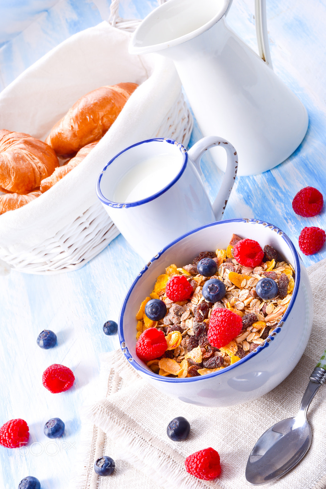 Nikon D810 sample photo. Muesli breakfast menu with photography