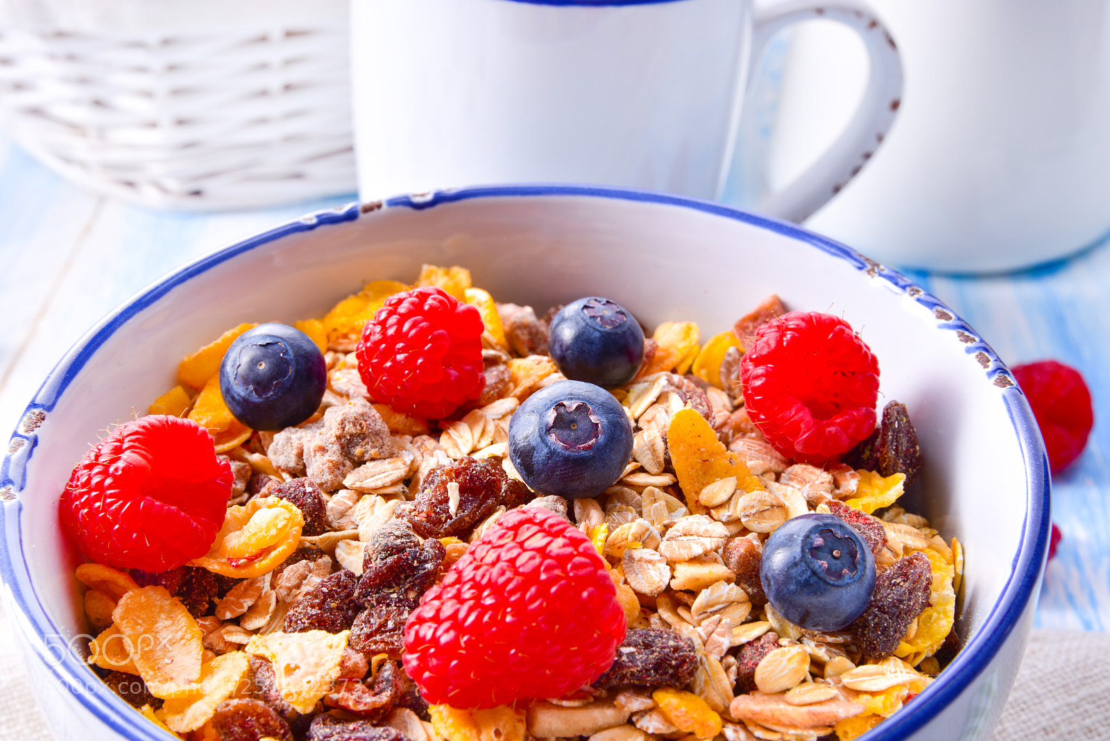 Nikon D810 sample photo. Muesli breakfast menu with photography