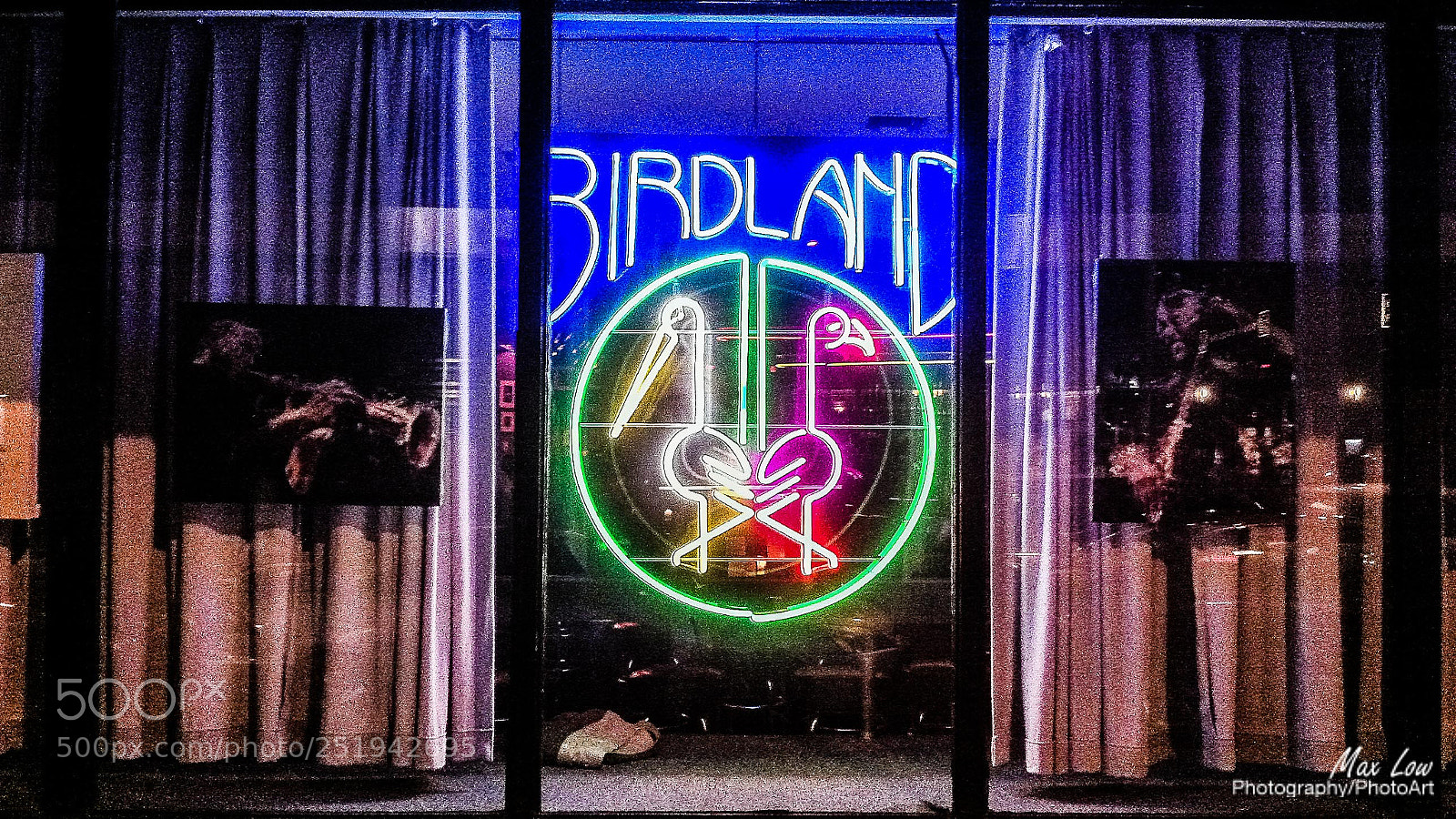 Apple iPhone 4 sample photo. Birdland neon photography
